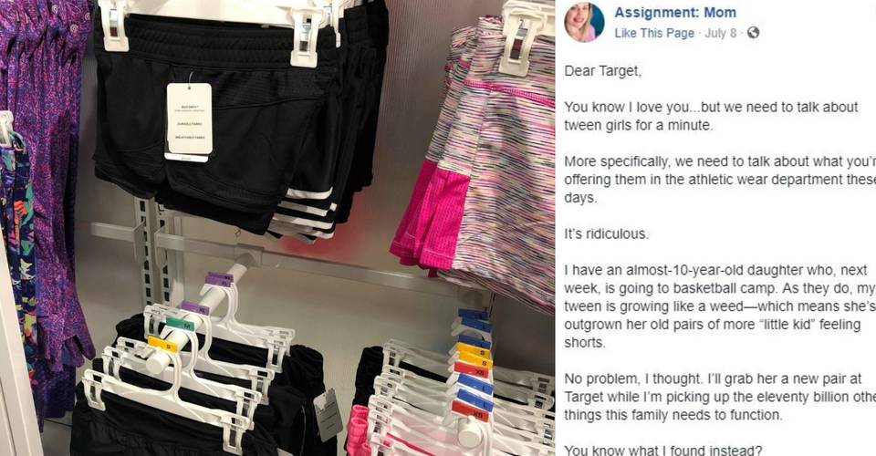 Mom Shares Her Rant About The Itsy Bitsy Shorts For Girls At Target