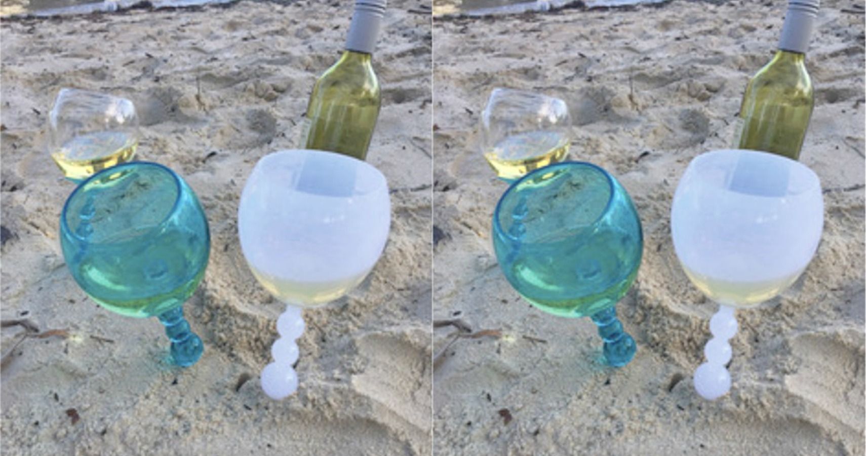 Aldi's Floating Wine Glasses Are What You Need At The Beach This Summer